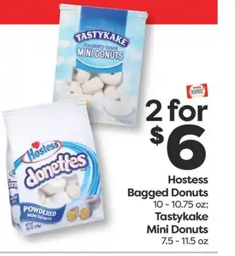 Weis Markets Hostess Bagged Donuts 10-10.75 oz Tastykake Mini Donuts 7.5-11.5 oz offer