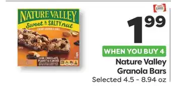 Weis Markets Nature Valley Granola Bars offer