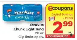 Weis Markets Starkist Chunk Light Tuna offer