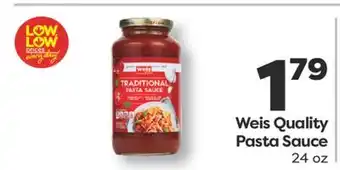 Weis Markets Weis Quality Pasta Sauce offer