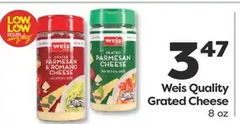 Weis Markets Weis Quality Grated Cheese offer