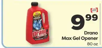 Weis Markets Drano Max Gel Opener offer