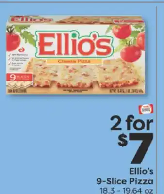 Weis Markets Ellio's 9-Slice Pizza offer