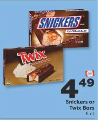 Weis Markets Snickers or Twix Bars offer