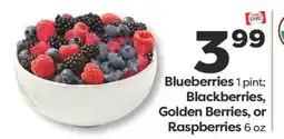 Weis Markets Blueberries 1 pint Blackberries, Golden Berries, or Raspberries 6 oz offer