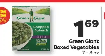 Weis Markets Green Giant Boxed Vegetables offer