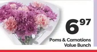 Weis Markets Poms & Carnations Value Bunch offer