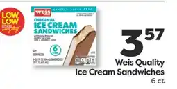 Weis Markets Weis Quality Ice Cream Sandwiches offer