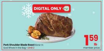 Safeway Pork Shoulder Blade Roast offer