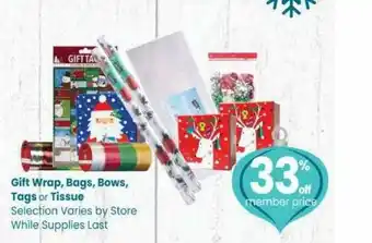 Safeway Gift Wrap Bags Bows Tas Or Tissue offer