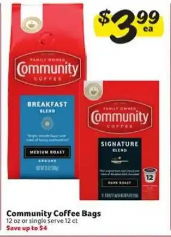Winn Dixie Community Coffee Bags offer