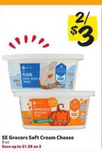 Winn Dixie Se Grocers Soft Cream Cheese offer
