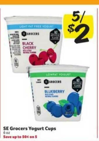 Winn Dixie Se Grocers Yogurt Cups offer