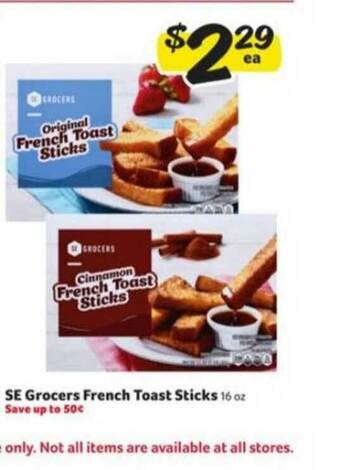 Winn Dixie Se Grocers French Toast Sticks offer