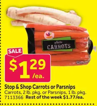 Stop&Shop Stop & Shop Carrots or Parsnips offer