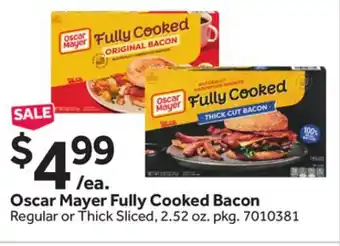 Stop&Shop Oscar Mayer Fully Cooked Bacon offer