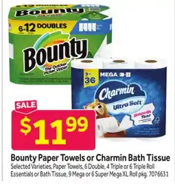 Stop&Shop Bounty Paper Towels or Charmin Bath Tissue offer