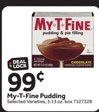 Stop&Shop My-T-Fine Pudding offer