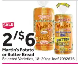 Stop&Shop Martin's Potato or Butter Bread offer