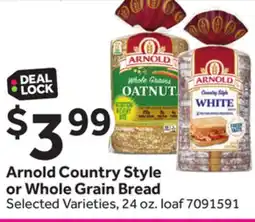 Stop&Shop Arnold Country Style or Whole Grain Bread offer