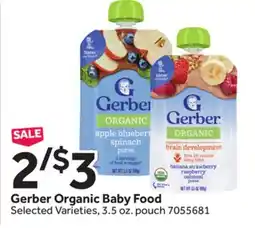 Stop&Shop Gerber Organic Baby Food offer