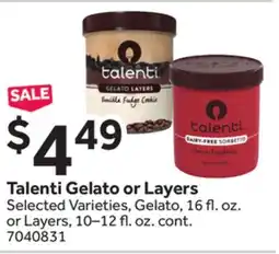 Stop&Shop Talenti Gelato or Layers offer