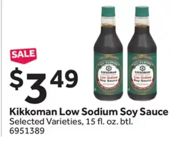 Stop&Shop Kikkoman Low Sodium Soy Sauce offer