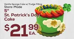 DeCicco & Sons 5 St. Patrick's Day Cake offer