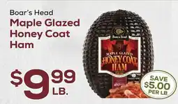 DeCicco & Sons Boar's Head Maple Glazed Honey Coat Ham offer