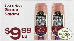 DeCicco & Sons Boar's Head Genoa Salami offer