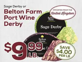 DeCicco & Sons Sage Derby or Belton Farm Port Wine Derby offer