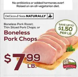 DeCicco & Sons Boneless Pork Chops offer