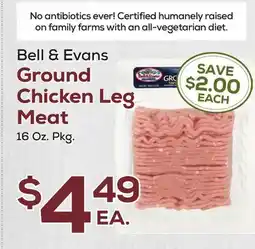 DeCicco & Sons Bell & Evans Ground Chicken Leg Meat offer