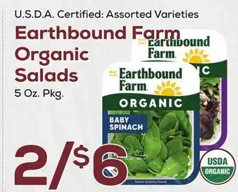 DeCicco & Sons Earthbound Farm Organic Salads offer