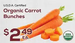 DeCicco & Sons Organic Carrot Bunches offer