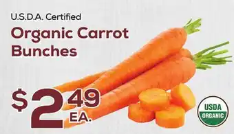 DeCicco & Sons Organic Carrot Bunches offer