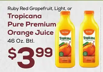 DeCicco & Sons Tropicana Pure Premium Orange Juice offer