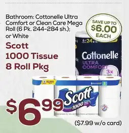 DeCicco & Sons Scott 1000 Tissue 8 Roll Pkg offer