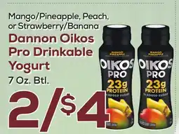 DeCicco & Sons Dannon Oikos Pro Drinkable Yogurt offer