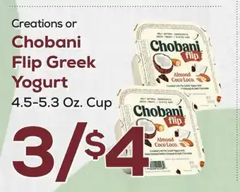 DeCicco & Sons Chobani Flip Greek Yogurt offer