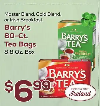 DeCicco & Sons Barry's 80-Ct. Tea Bags offer