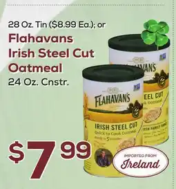 DeCicco & Sons Flahavans Irish Steel Cut Oatmeal, 24 Oz. Cnstr offer