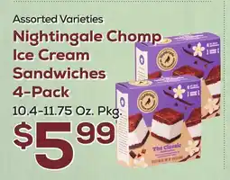 DeCicco & Sons Nightingale Chomp Ice Cream Sandwiches 4-Pack offer