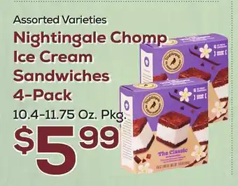 DeCicco & Sons Nightingale Chomp Ice Cream Sandwiches 4-Pack offer