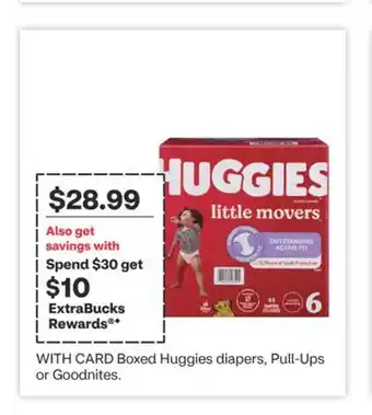 CVS Boxed Huggies diapers, Pull-Ups or Goodnites offer