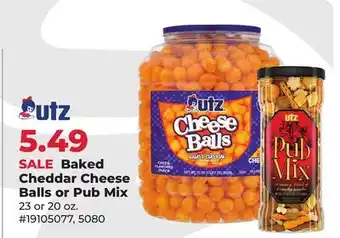 Runnings UTZ Baked Cheddar Cheese Balls or Pub Mix offer