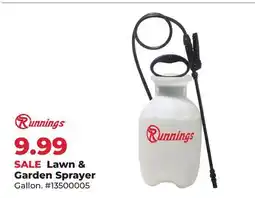 Runnings Runnings Lawn & Garden Sprayer offer