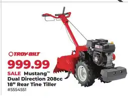 Runnings Troy-Bilt Mustang Dual Direction 208cc 18 Rear Tine Tiller offer