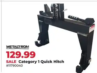 Runnings METALTRON Category 1 Quick Hitch offer