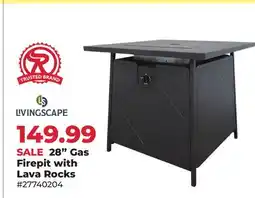 Runnings 28 Gas Firepit with Lava Rocks offer